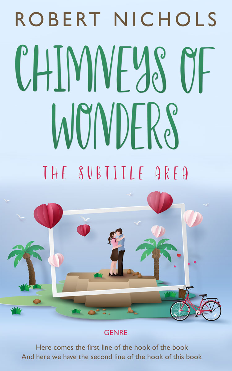 2D view of Premade Romance Book Cover - Link Water