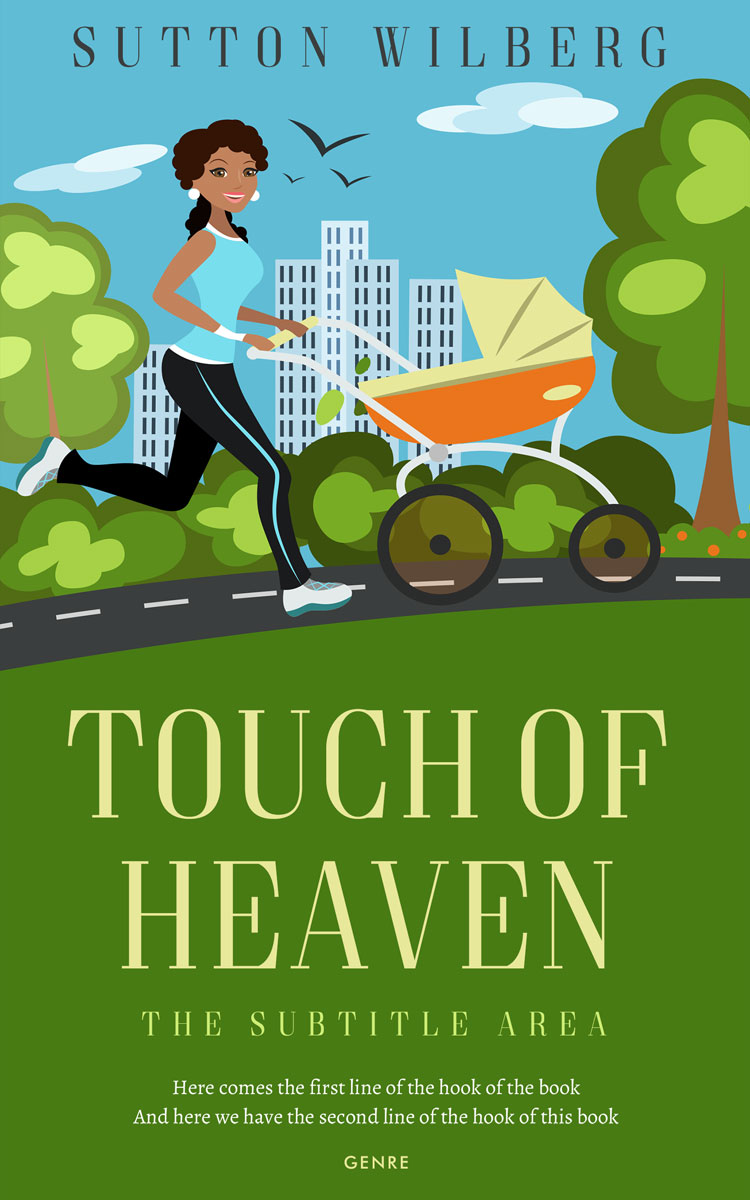 2D view of Premade Chick Lit Book Cover - Vida Loca