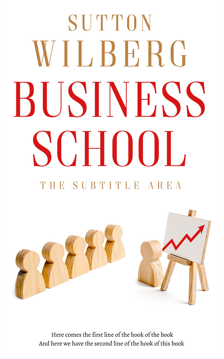 2D view of Premade Business Book Cover - Parchment