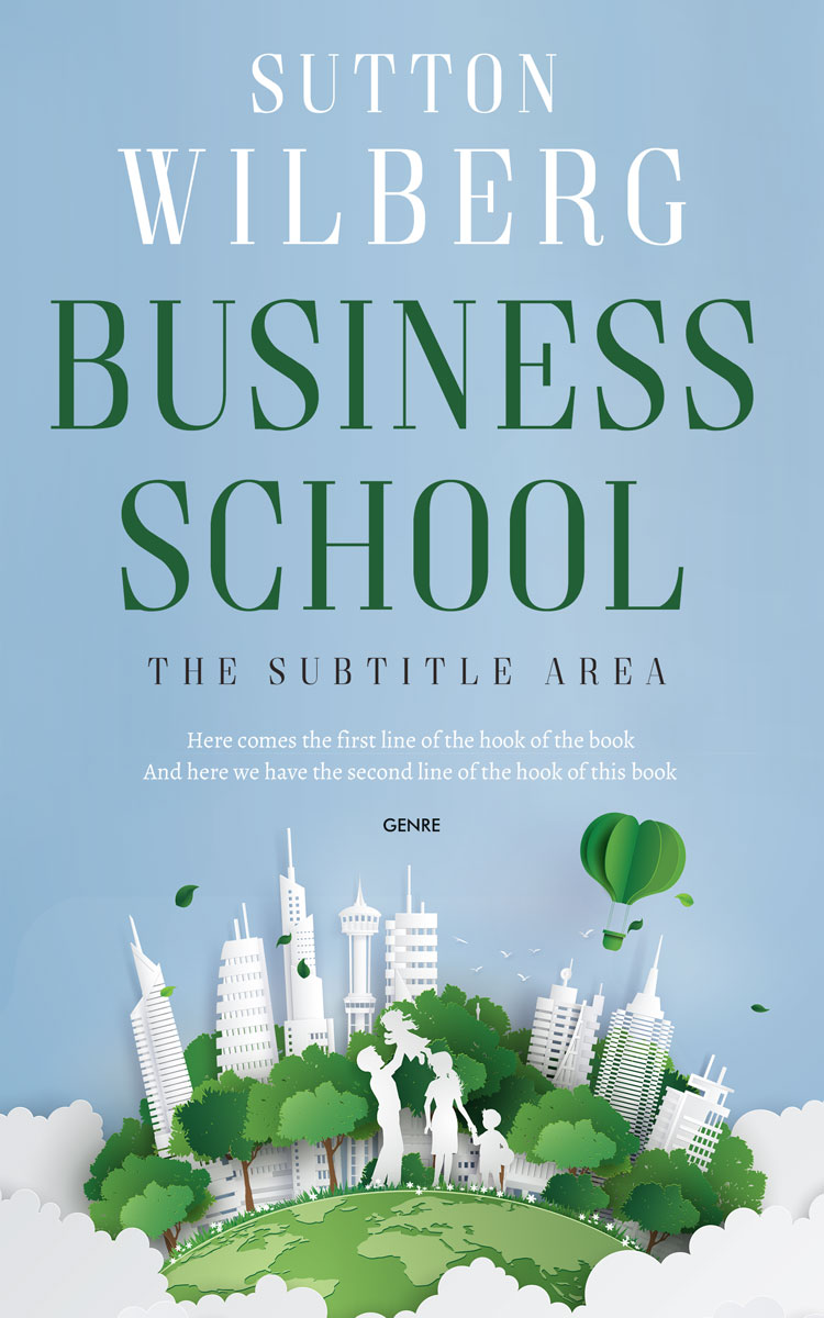 2D view of Premade Abstract Book Cover - Pigeon Post