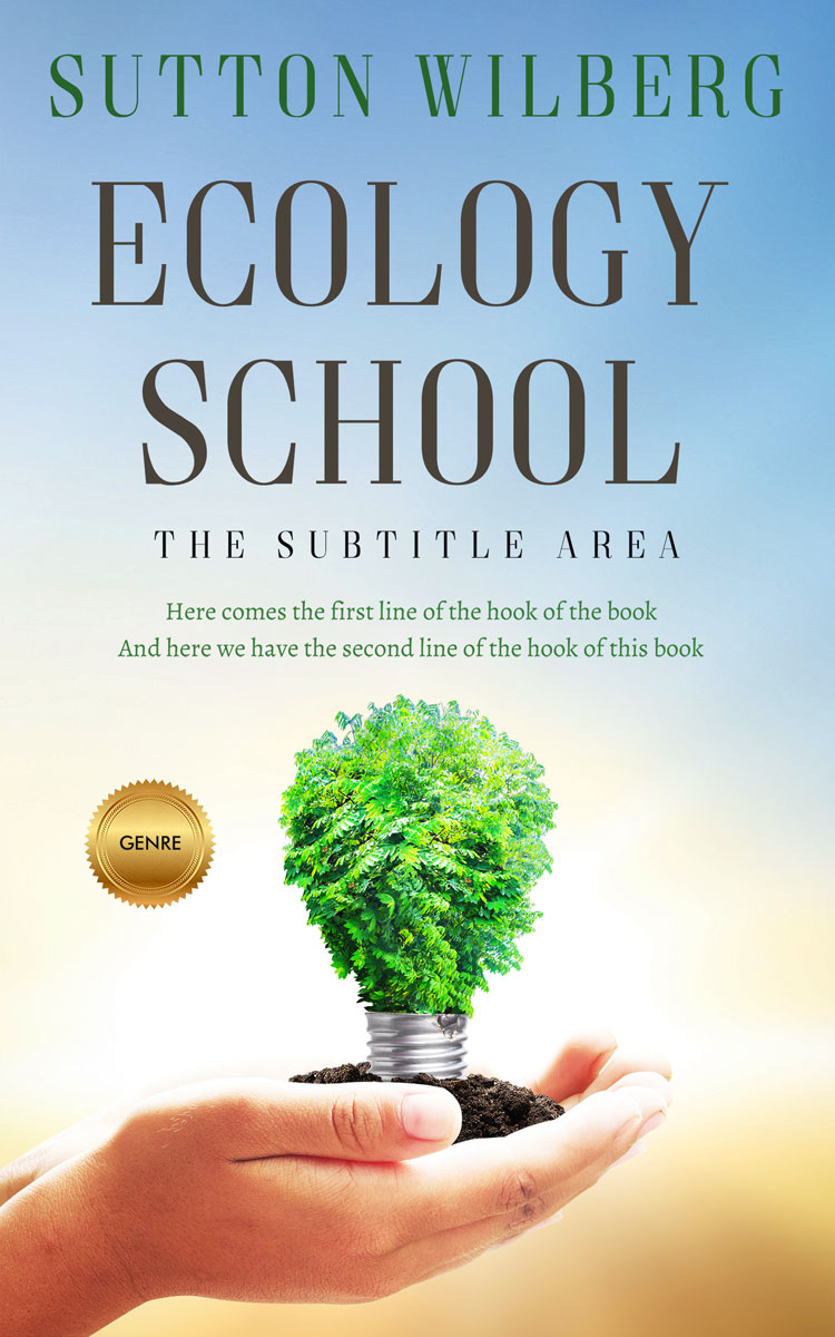 2D view of Premade Science & Nature Book Cover - Nebula