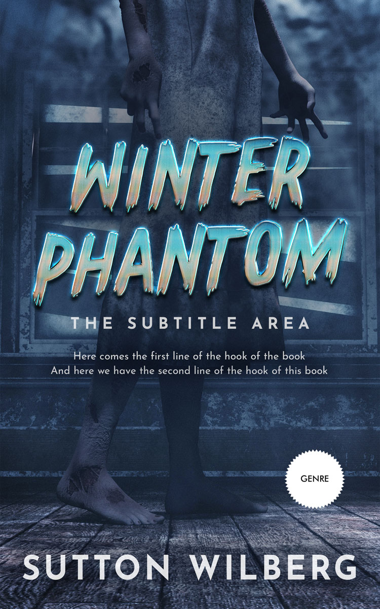 2D view of Premade Horror Book Cover - Pickled Bluewood