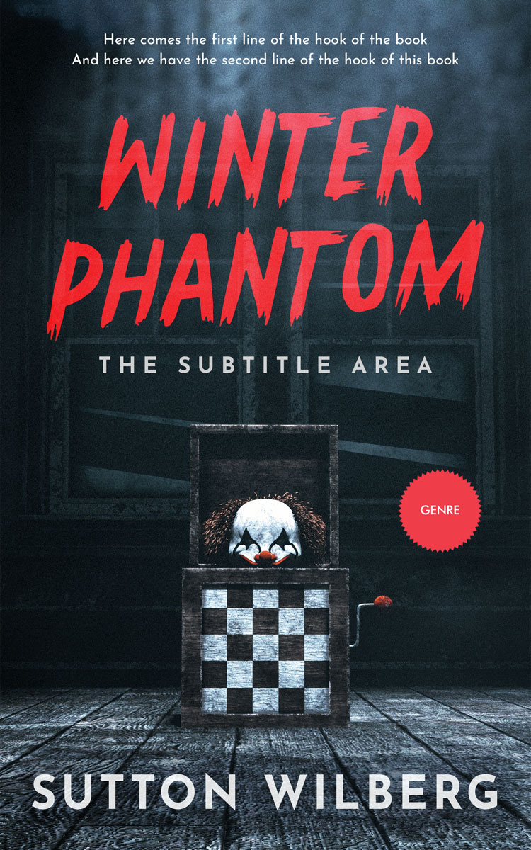 2D view of Premade Horror Book Cover - Ebony Clay