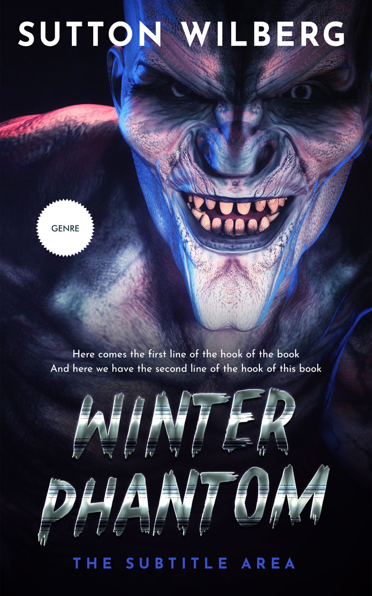 2D view of Premade Horror Book Cover - Mirage