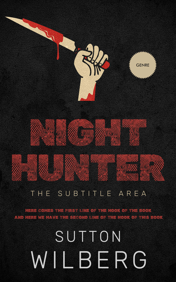 2D view of Premade Mystery & Thriller & Suspense Book Cover - Cod Gray