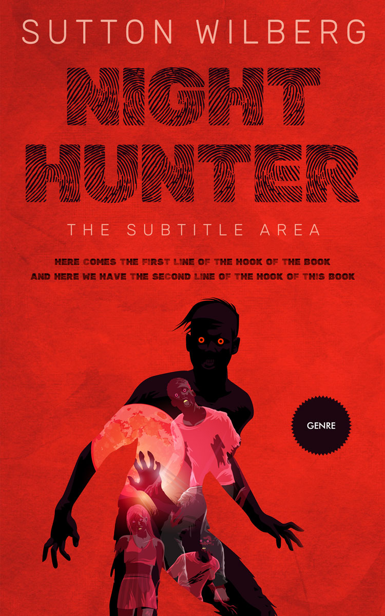 2D view of Premade Apocalyptica Book Cover - Thunderbird