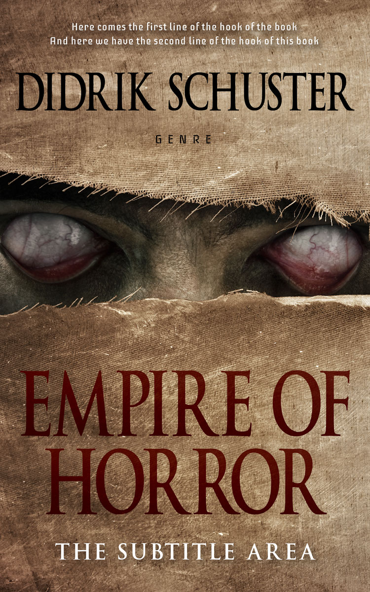 2D view of Premade Horror Book Cover - Shadow