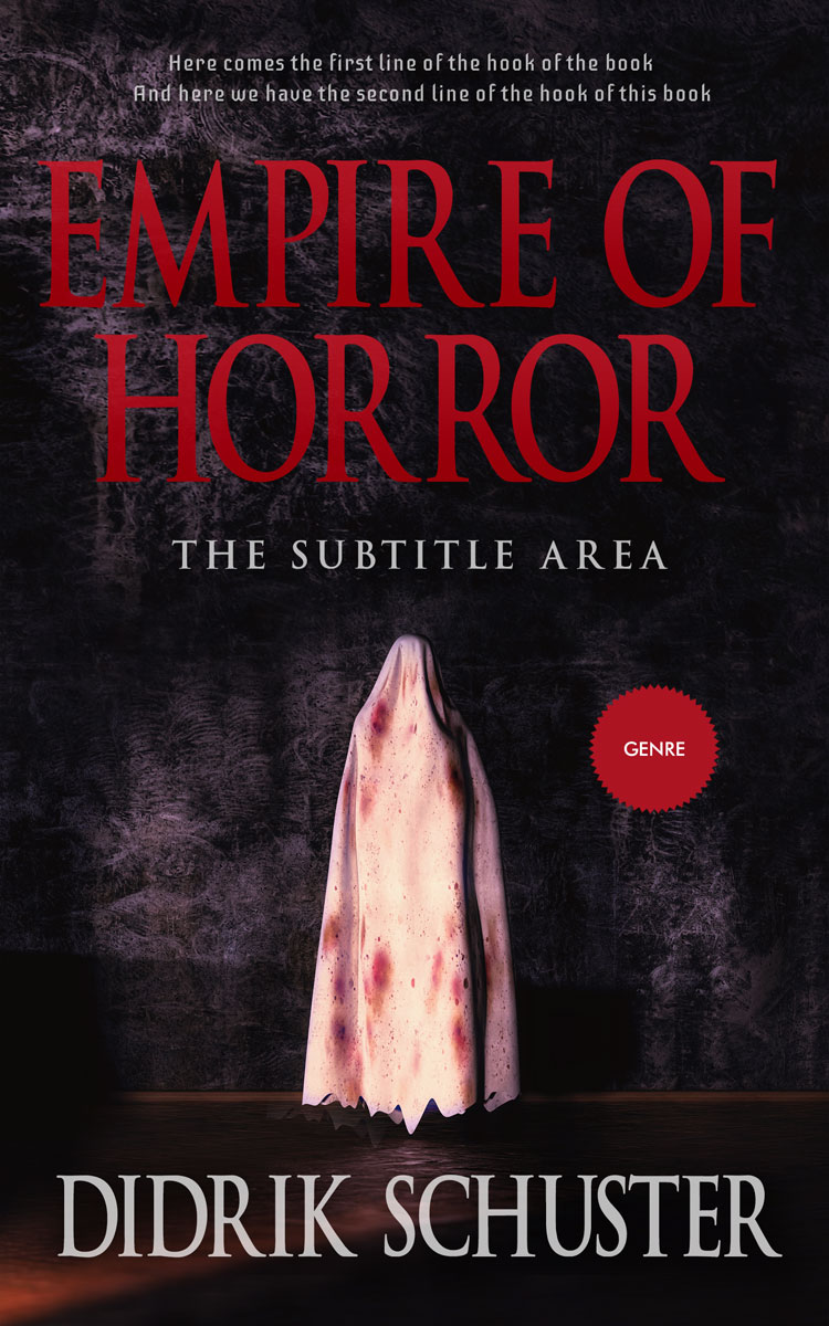 2D view of Premade Horror Book Cover - Contessa