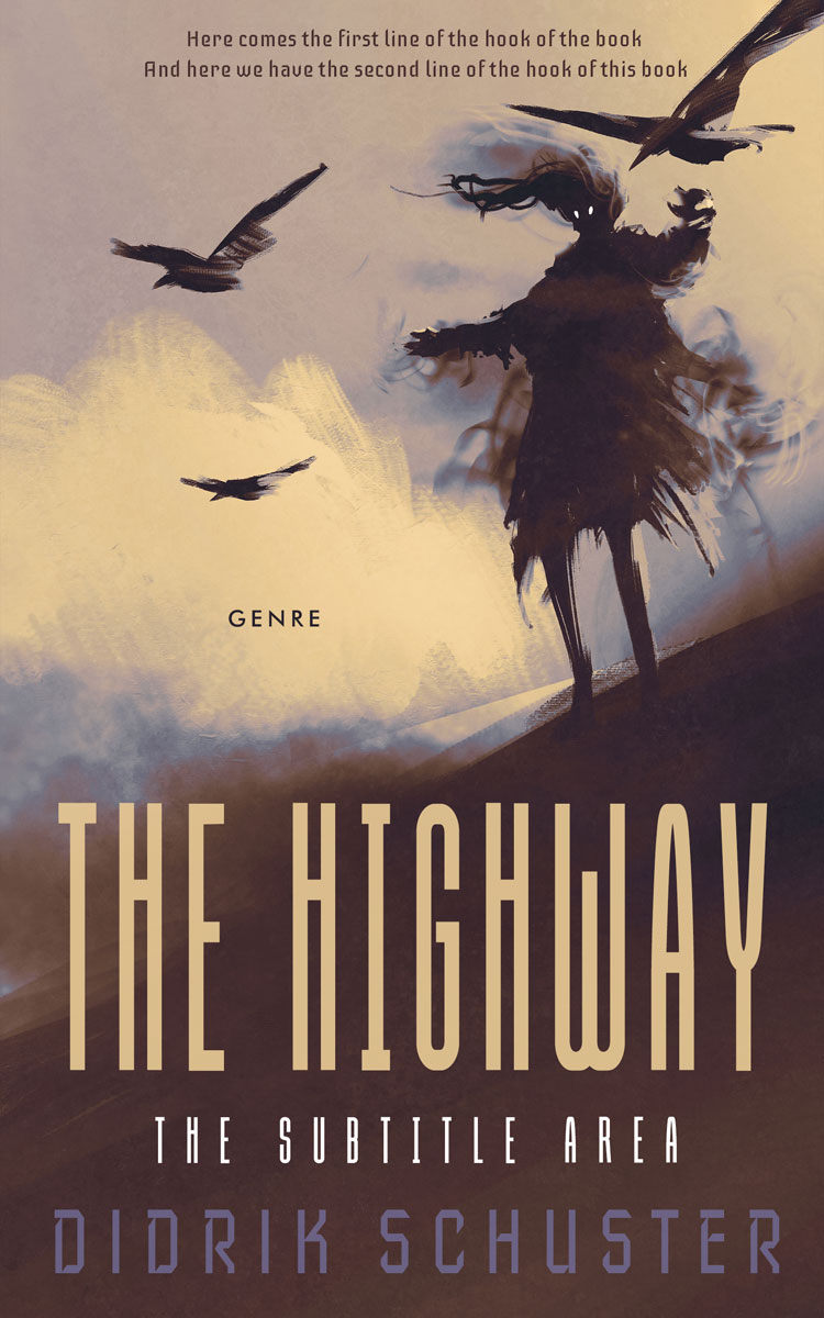 2D view of Premade Horror Book Cover - Woody Brown