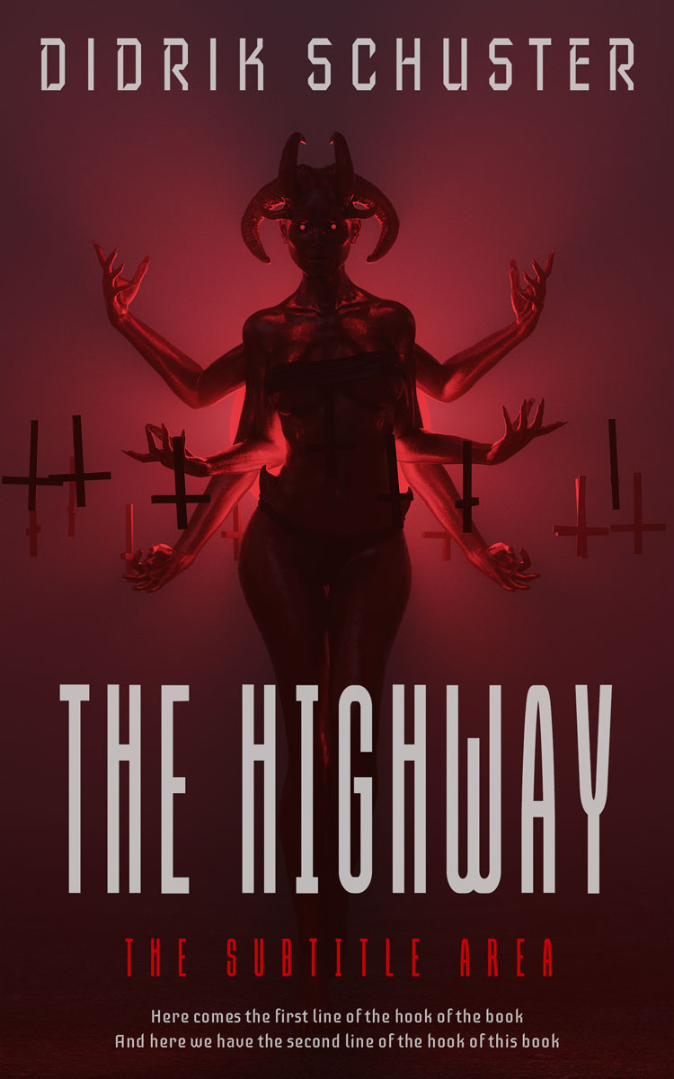 2D view of Premade Horror Book Cover - Cedar