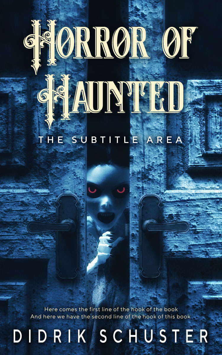 2D view of Premade Horror Book Cover - Firefly