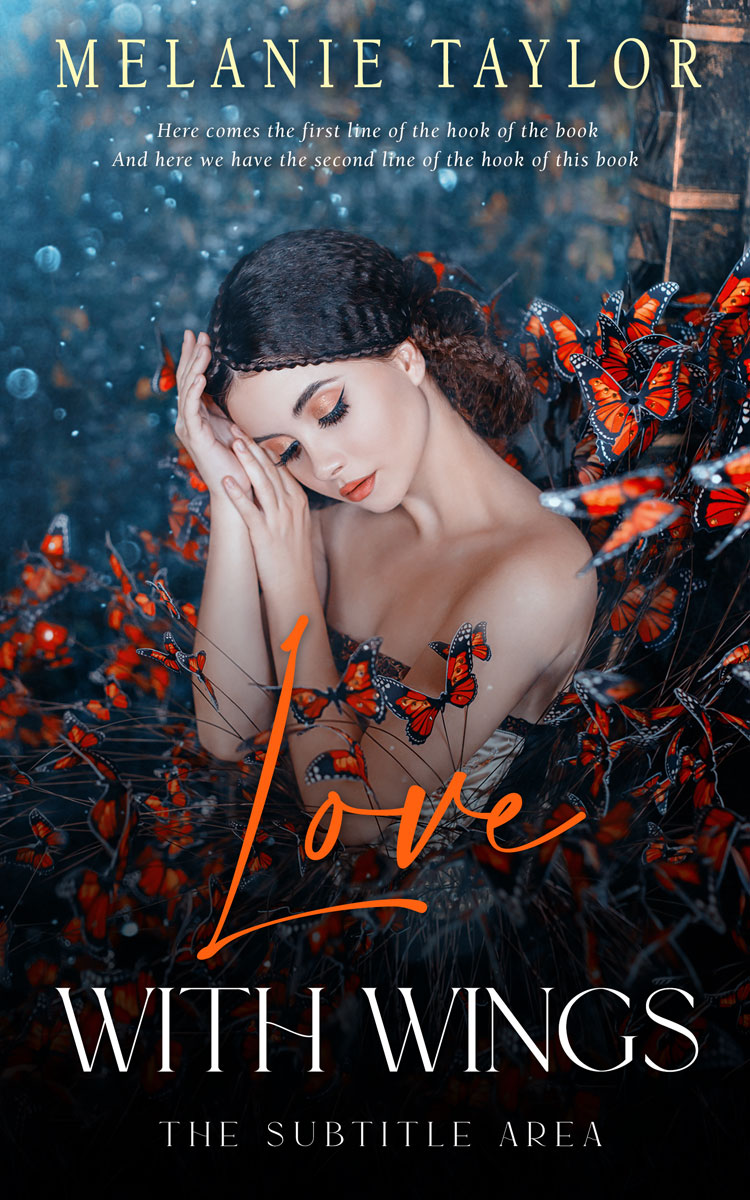 2D view of Premade Romance Book Cover - Shark