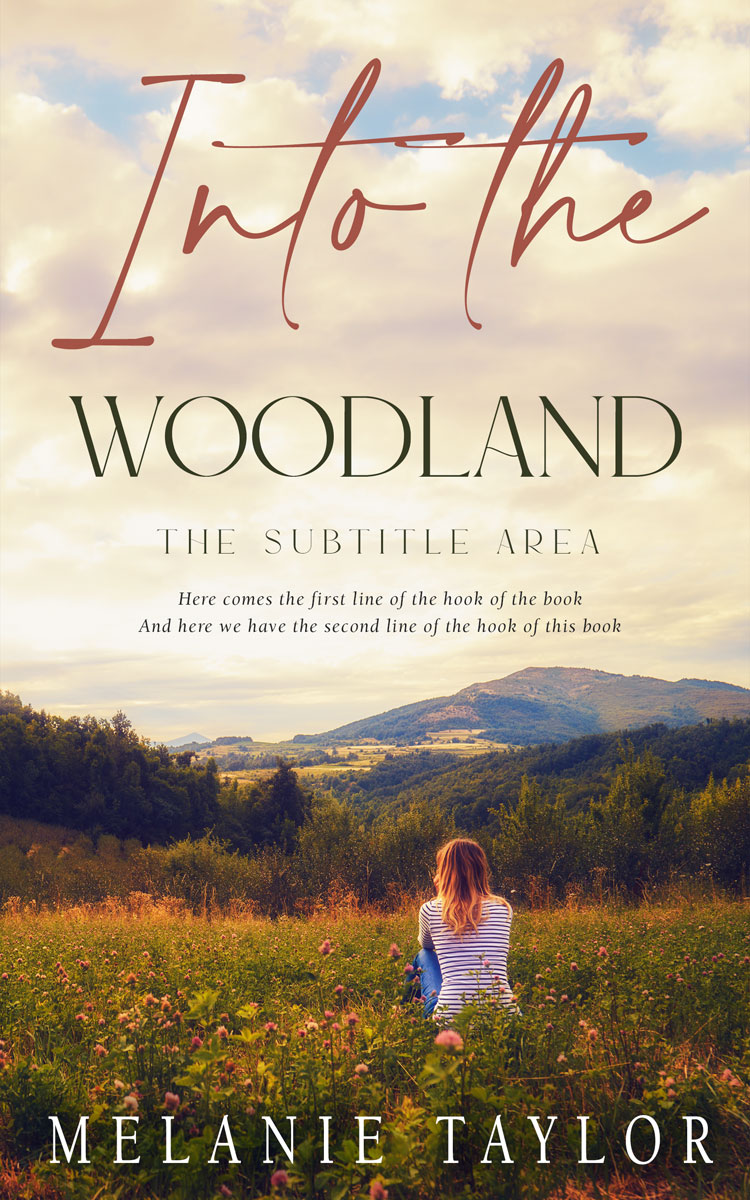 2D view of Premade Romance Book Cover - Birch