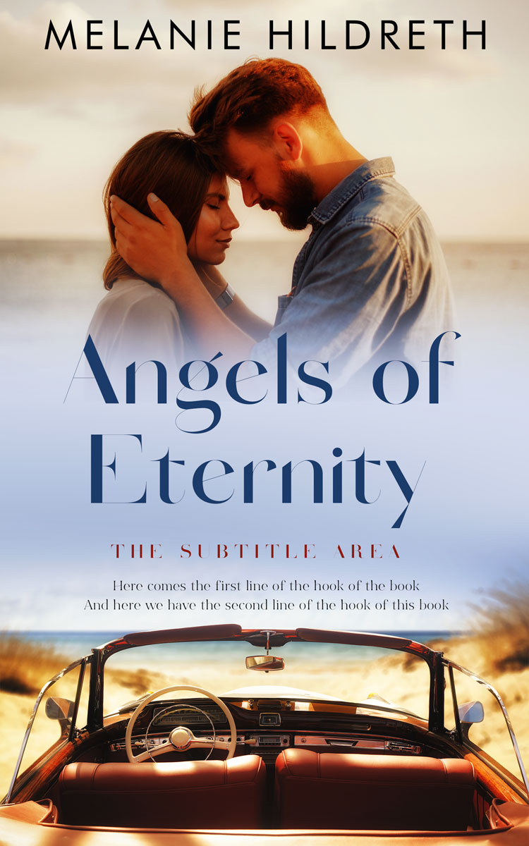 2D view of Premade Romance Book Cover - Timberwolf