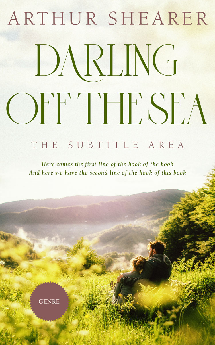 2D view of Premade Romance Book Cover - White Rock