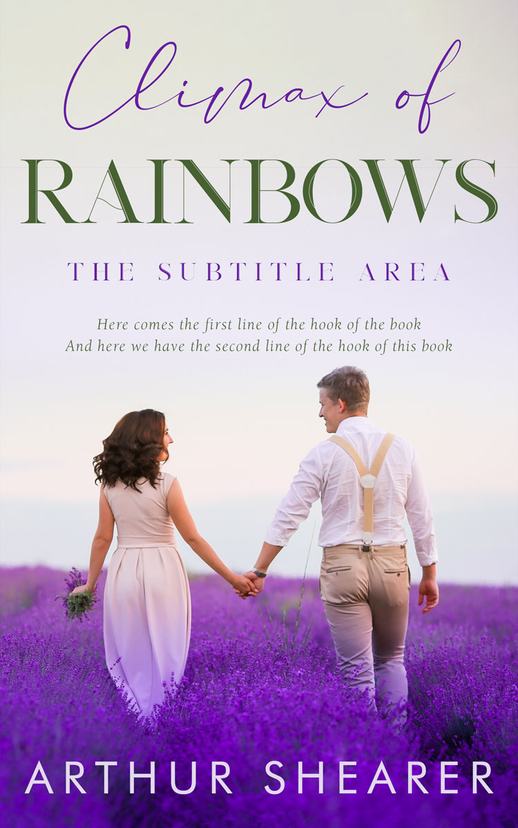 2D view of Premade Romance Book Cover - Honey Flower