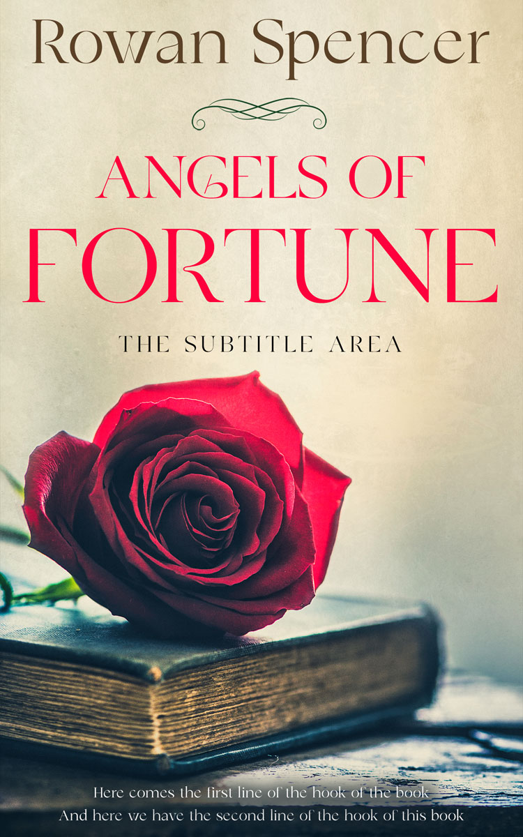 2D view of Premade Romance Book Cover - Outer Space