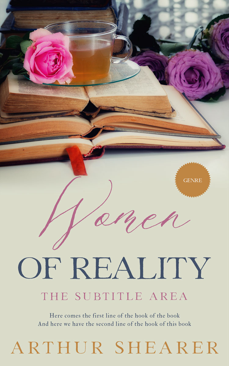 2D view of Premade Poetry Book Cover - Swirl