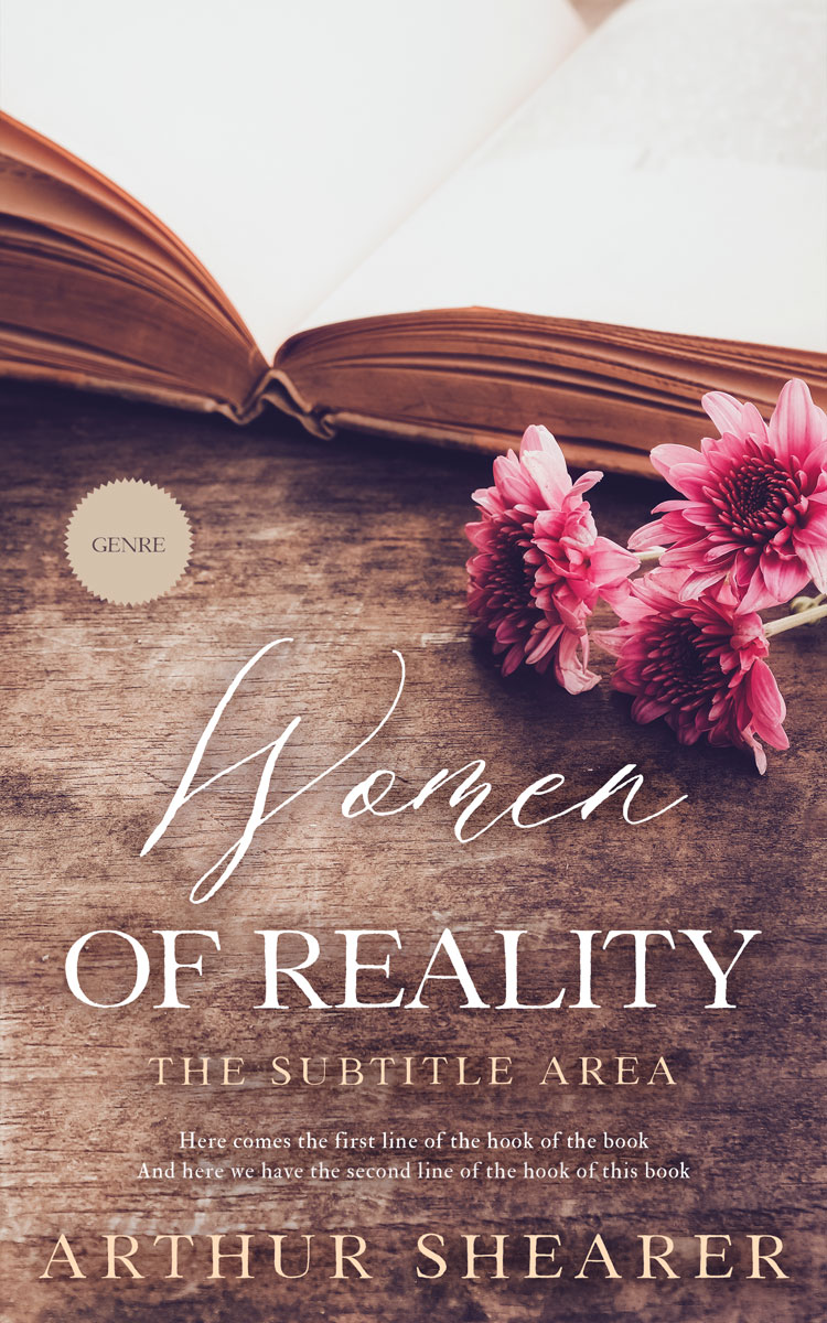 2D view of Premade Romance Book Cover - Russett