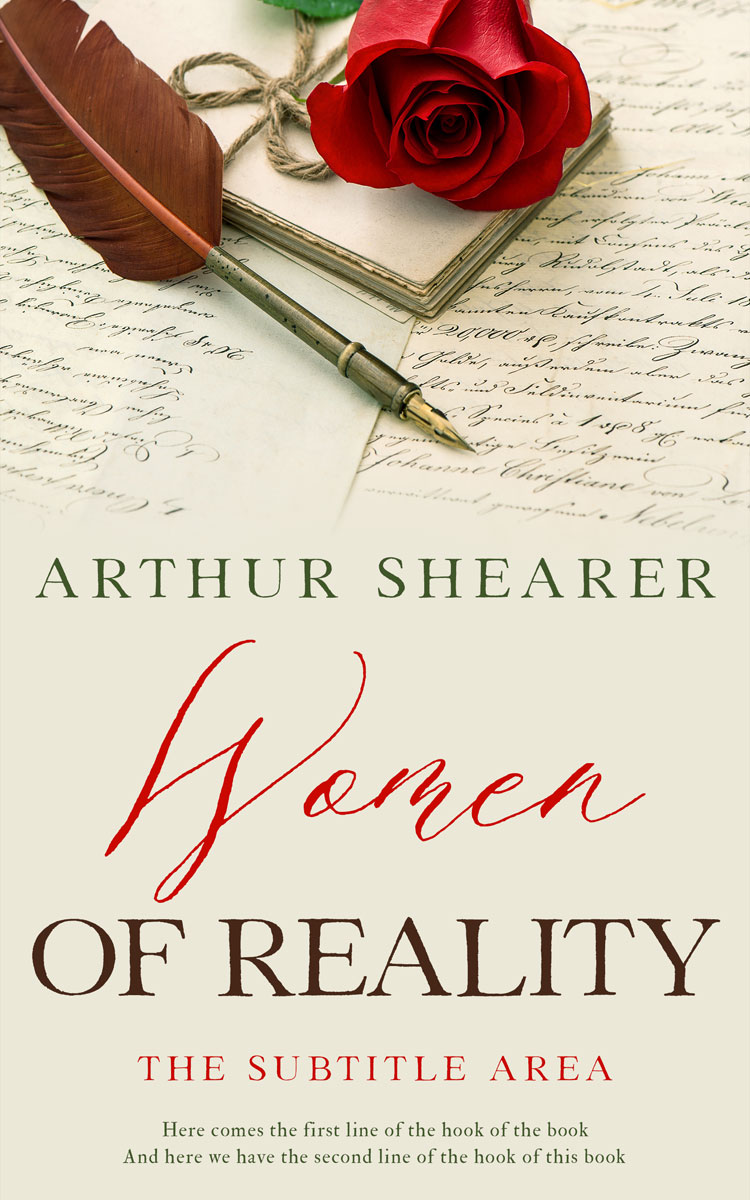 2D view of Premade Romance Book Cover - White Rock