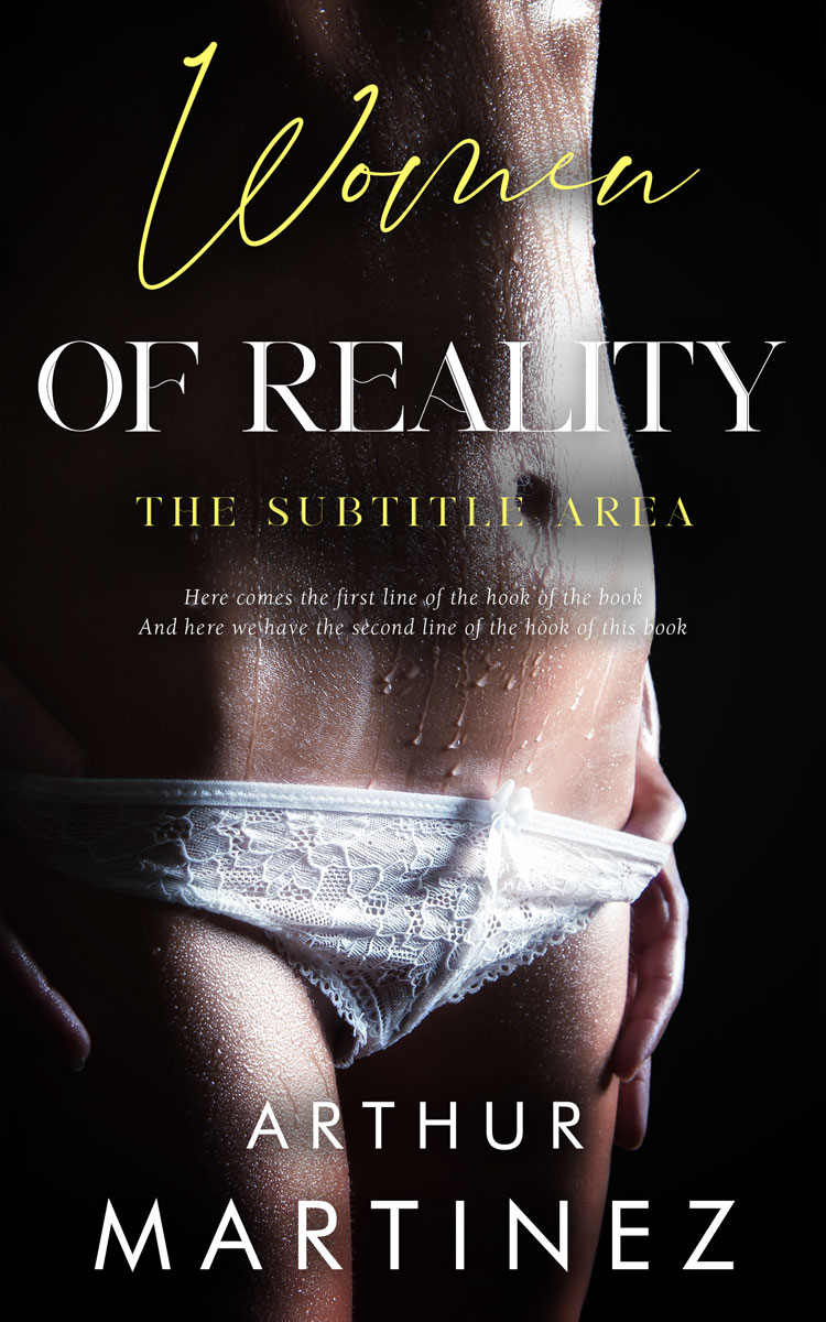 2D view of Premade Erotica Book Cover - Silver Rust