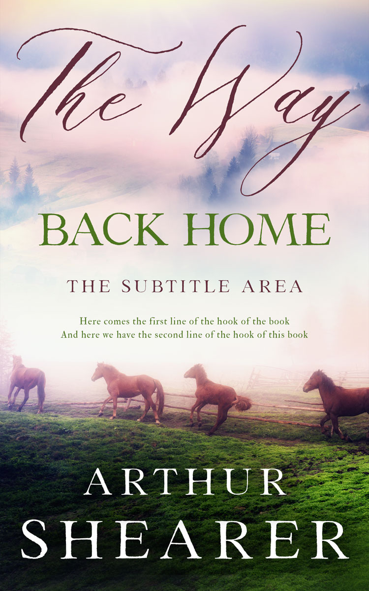 2D view of Premade Poetry Book Cover - Green Kelp