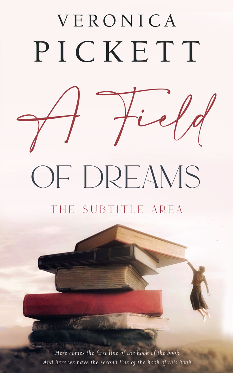 2D view of Premade Poetry Book Cover - Woody Brown