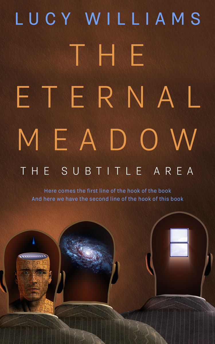 2D view of Premade Abstract Book Cover - Cork