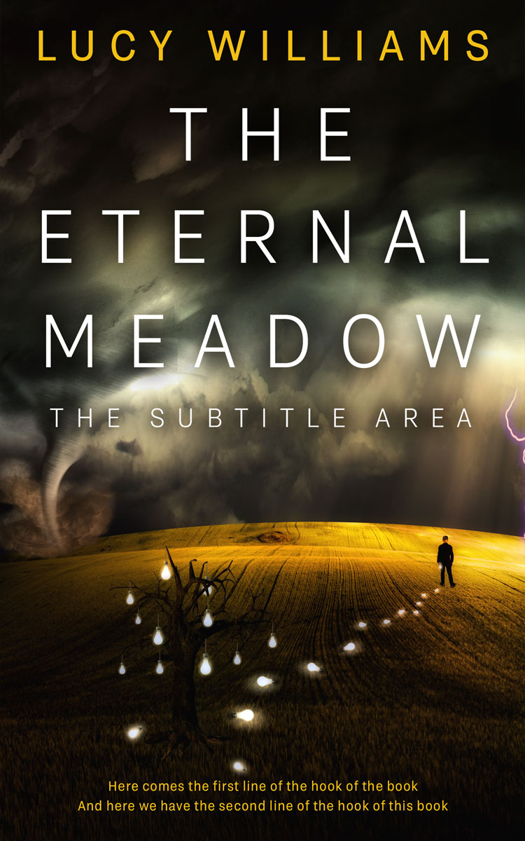 2D view of Premade Surreal Book Cover - Oil