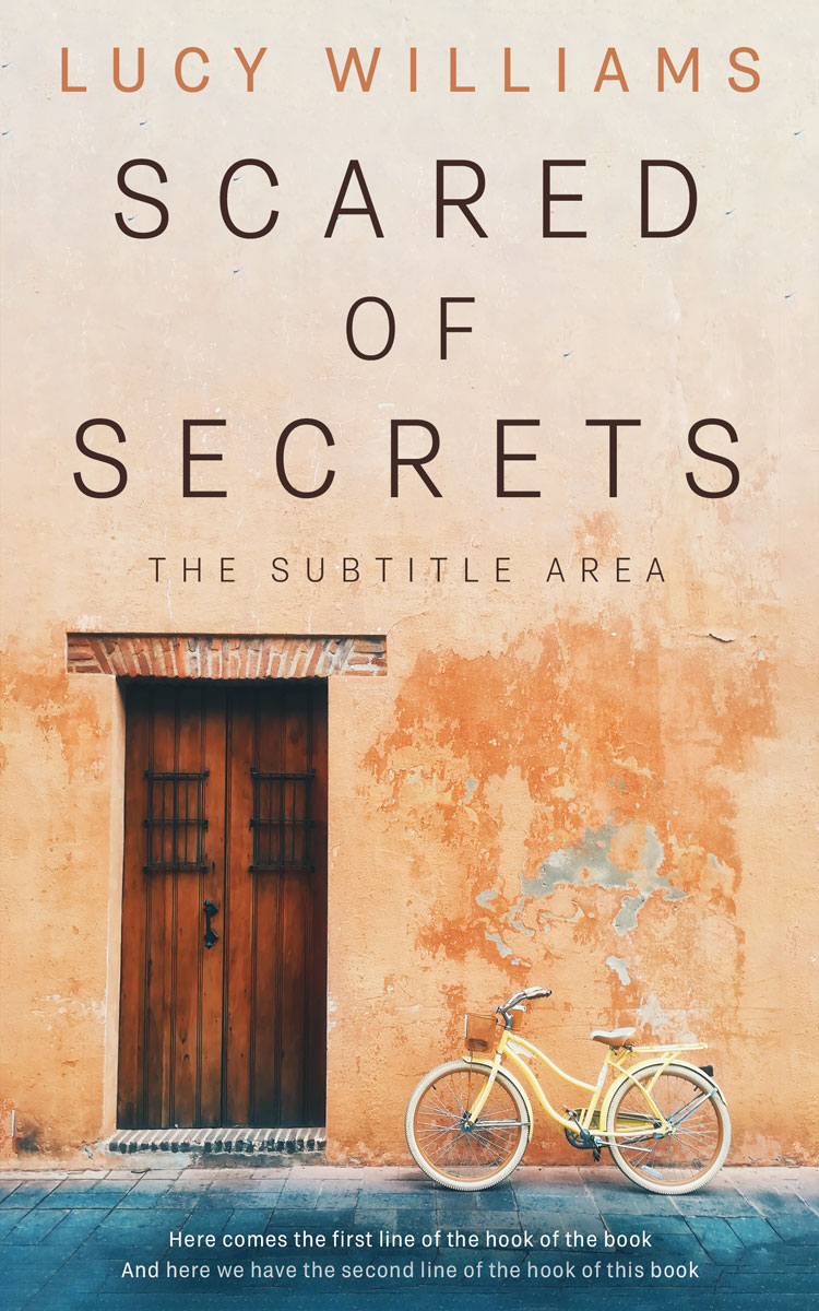 2D view of Premade Surreal Book Cover - Double Spanish White