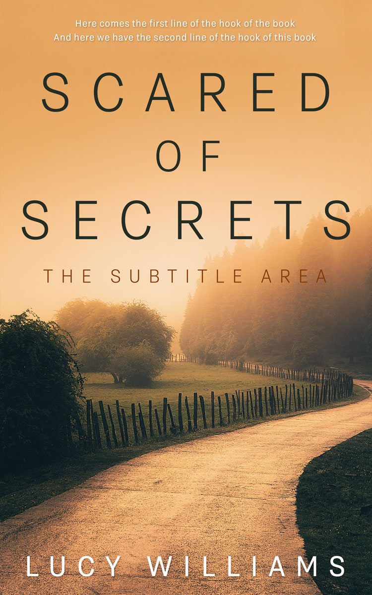 2D view of Premade Nature Book Cover - Tumbleweed