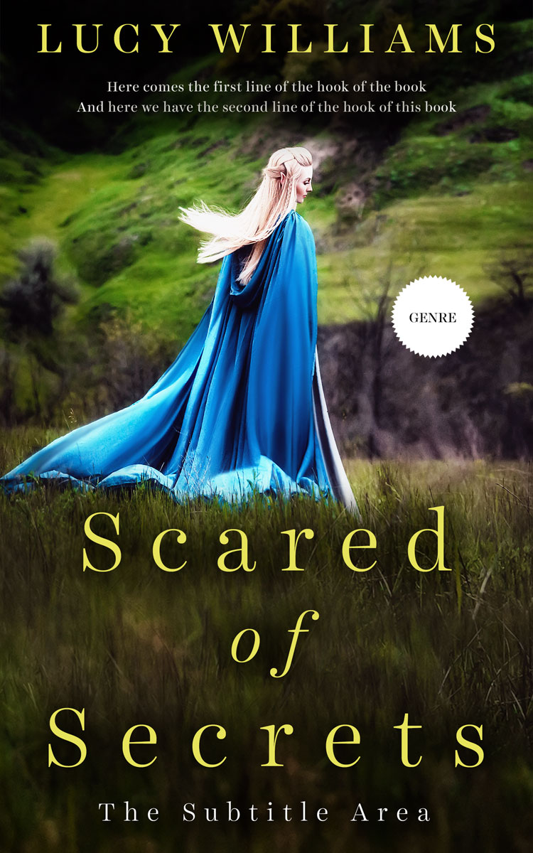 2D view of Premade Romance Book Cover - Rangoon Green