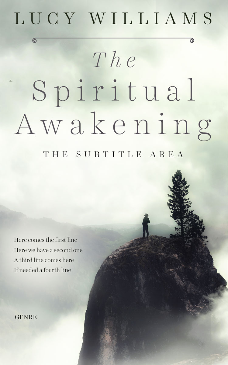 2D view of Premade Health & Mind & Body Book Cover - Green White