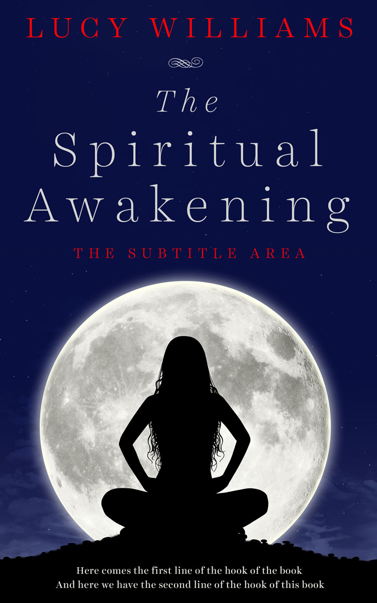 2D view of Premade Health & Mind & Body Book Cover - Swirl