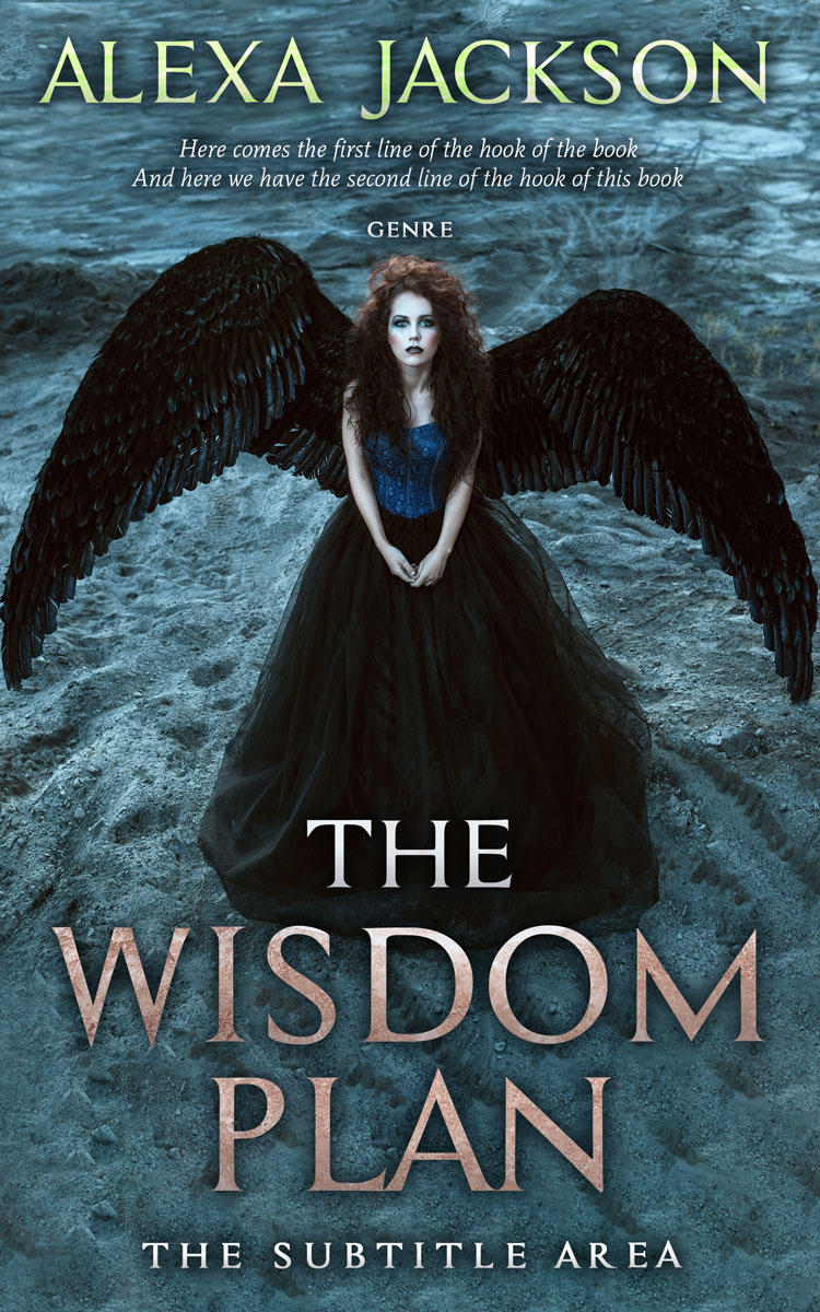 2D view of Premade Fantasy Book Cover - Outer Space