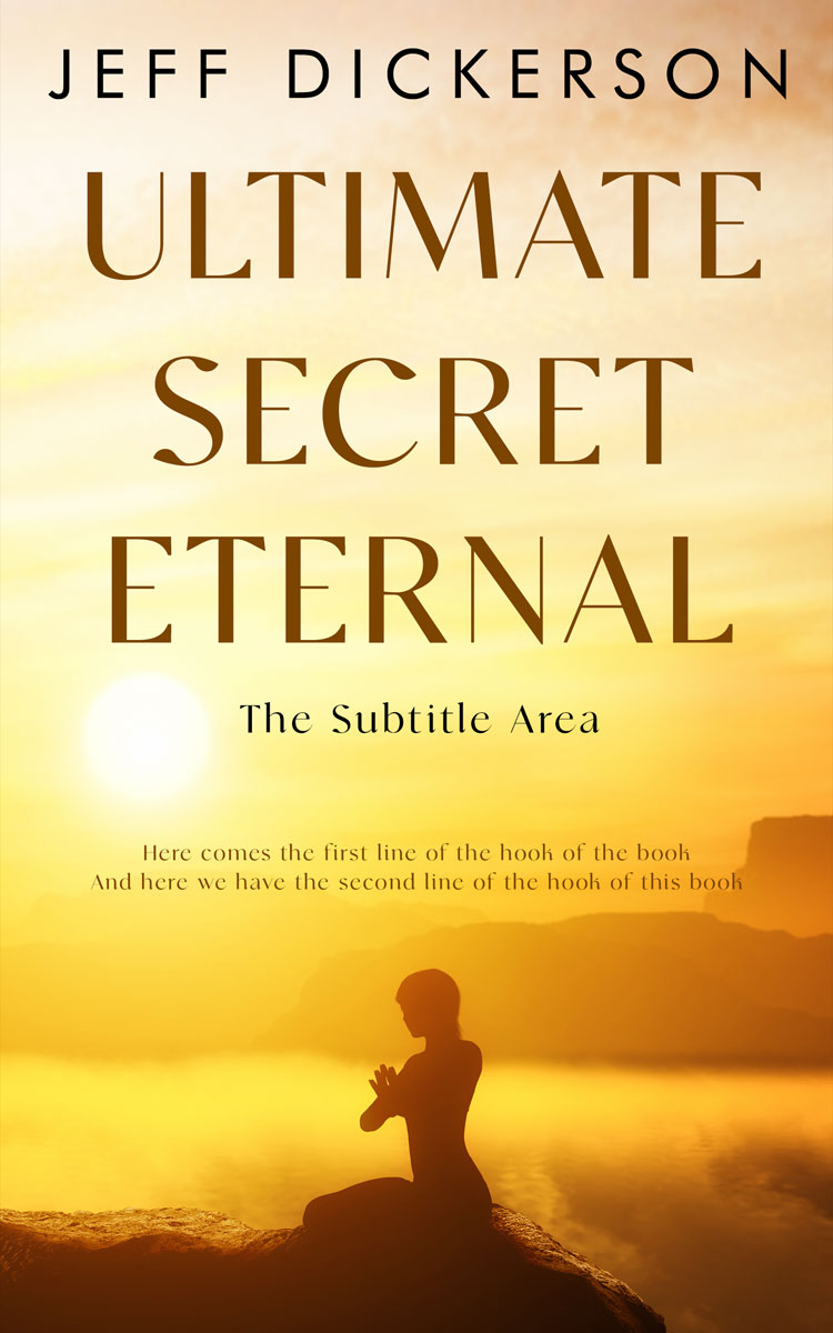 2D view of Premade Religion & Spirituality Book Cover - Dairy Cream