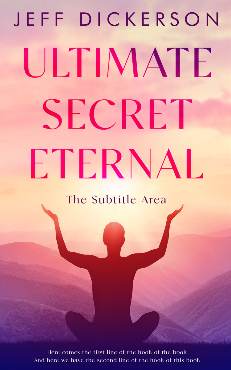 2D view of Premade Health & Mind & Body Book Cover - Mandys Pink