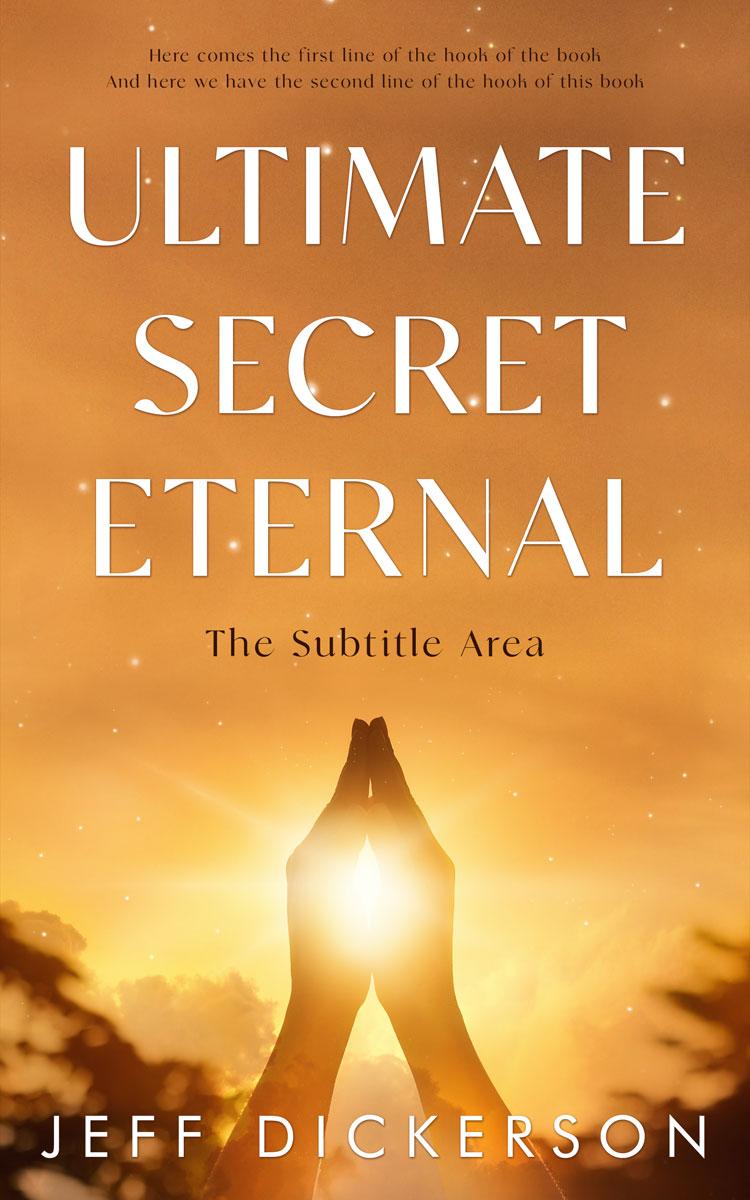 2D view of Premade Religion & Spirituality Book Cover - Raw Sienna