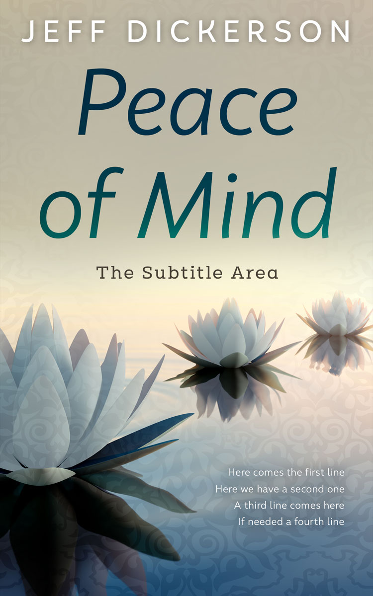 2D view of Premade Health & Mind & Body Book Cover - Ash