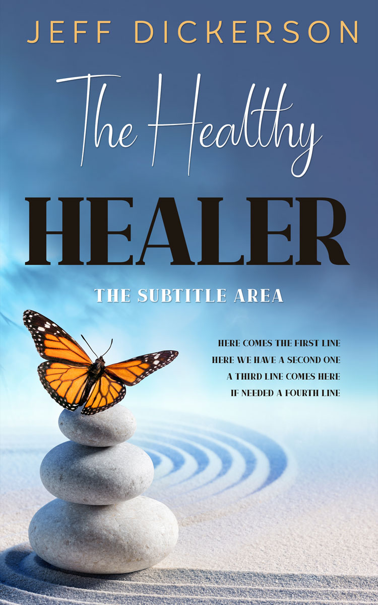 2D view of Kashmir Blue #11171 - Premade Health & Mind & Body Book Cover