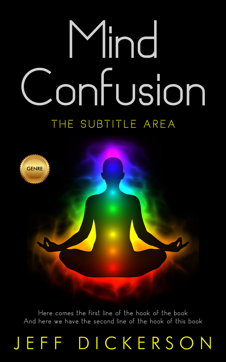 2D view of Premade Health & Mind & Body Book Cover - Cod Gray