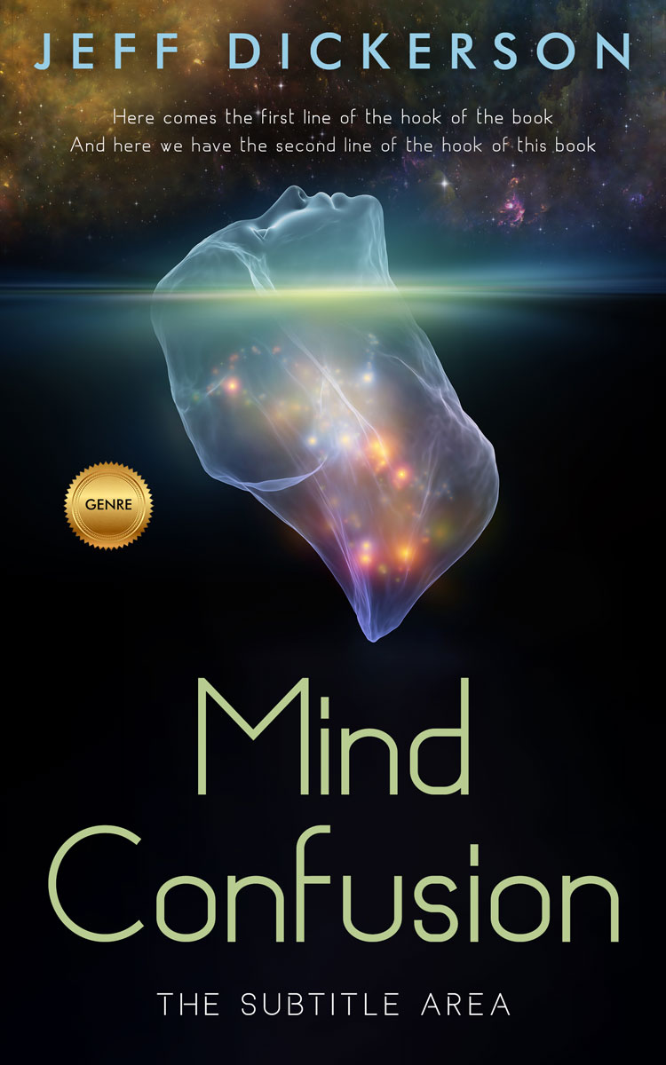 2D view of Premade Health & Mind & Body Book Cover - Woodsmoke