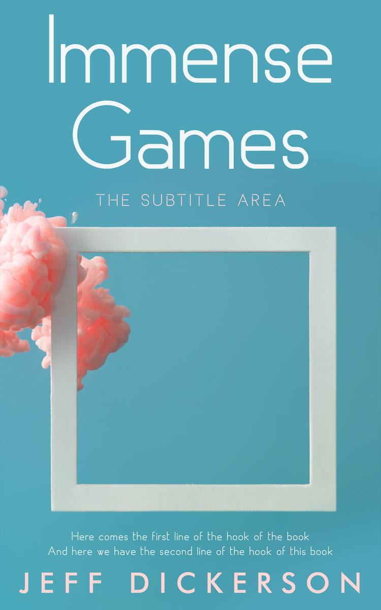 2D view of Premade Surreal Book Cover - Hippie Blue