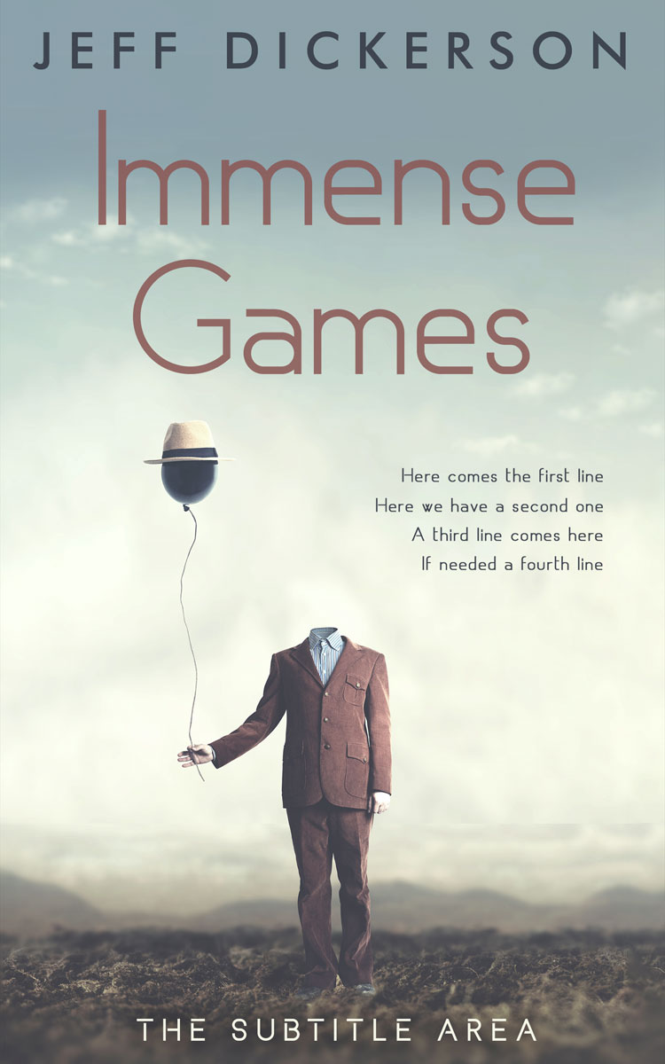 2D view of Premade Abstract Book Cover - Tasman