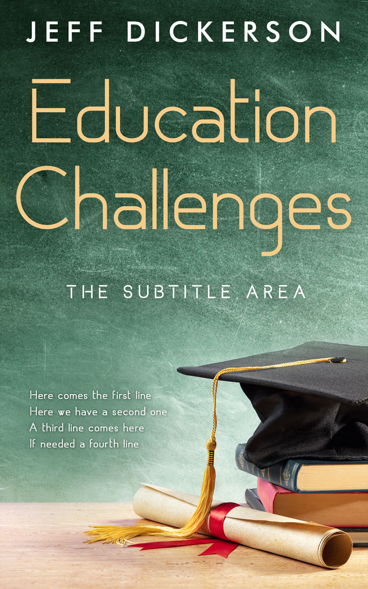 2D view of Premade Self-Improvement & Self-Help Book Cover - Como