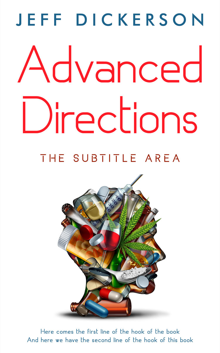 2D view of Premade Abstract Book Cover - Outer Space