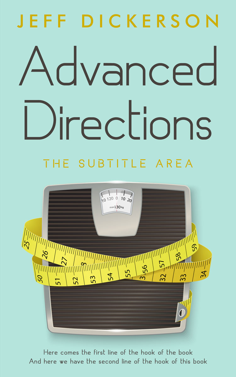 2D view of Premade Health & Dieting & Fitness Book Cover - Aqua Island