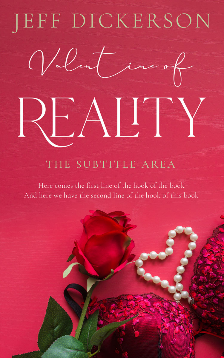 2D view of Premade Erotica Book Cover - Brick Red