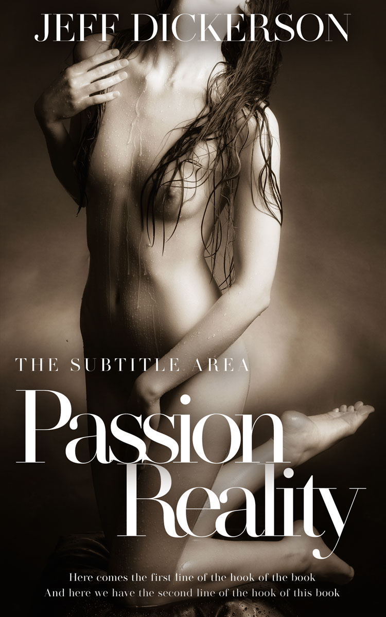2D view of Premade Erotica Book Cover - Oil