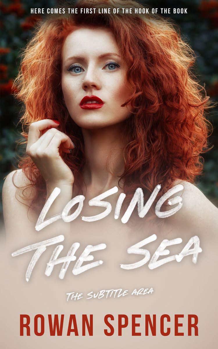 2D view of Premade Erotica Book Cover - Soft Amber